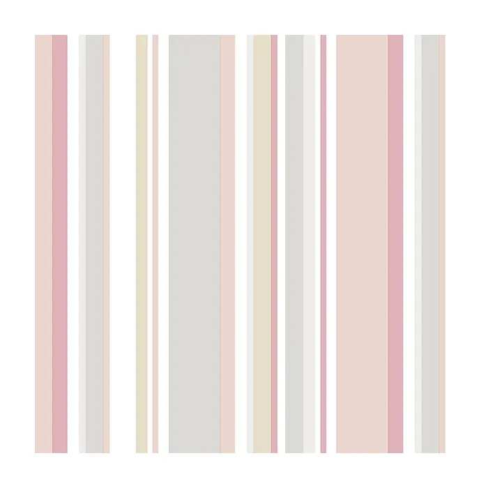 Step Stripe Wallpaper Pink, Grey, White Norwall Wallcovering SY33965