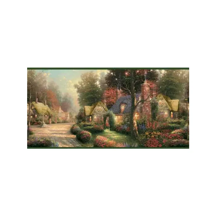 Kinkade Cobblestone Wallpaper Border