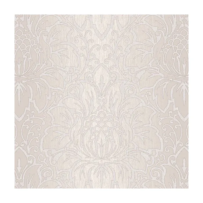 Venetian Damask Wallpaper Taupe, Beige Norwall Wallcovering TX34824