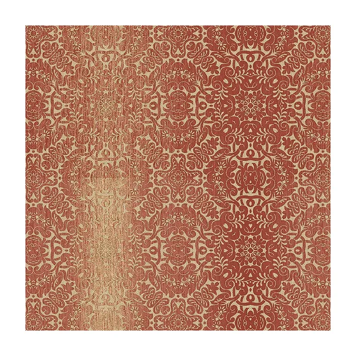 Tribal Texture Wallpaper Red, Ochre, Metallic Gold Norwall Wallcovering TX34828