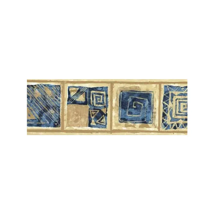 Gold Color Block Wallpaper Border