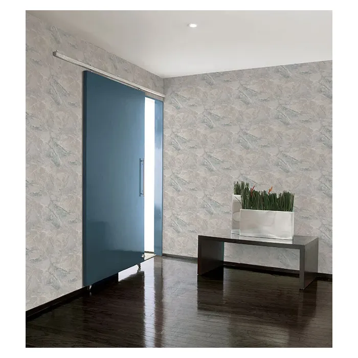 Carrara Marble Wallpaper Teal Blue Norwall Wallcovering WF36312