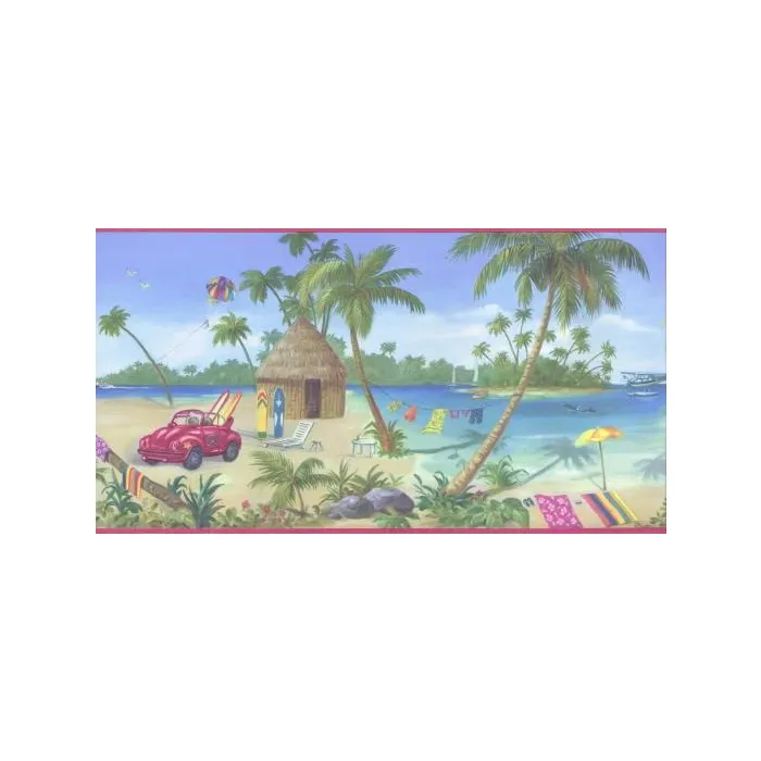 Beach Trip Wallpaper Border- 3rolls left