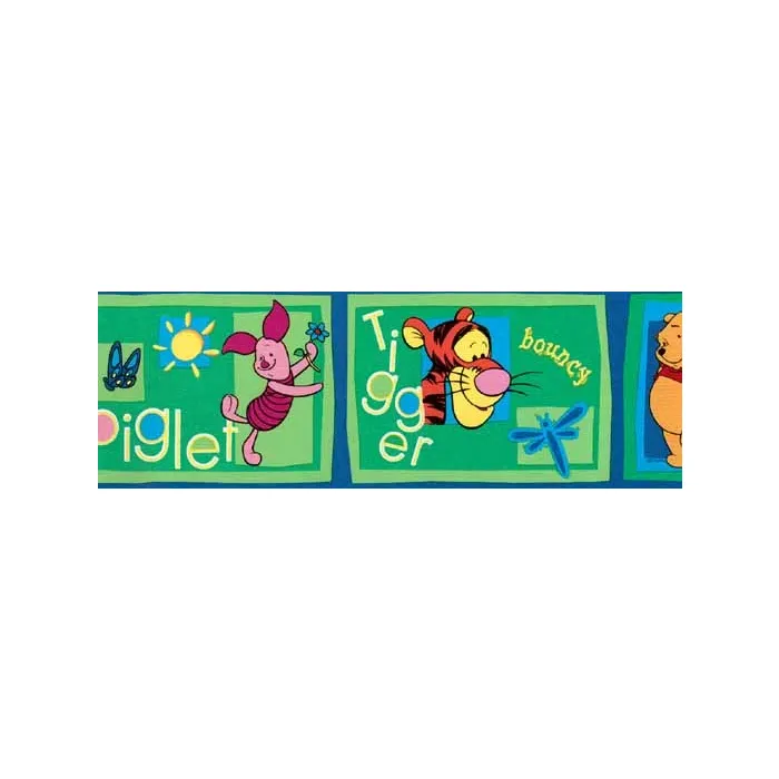 Pooh Piglet and Tigger Wallpaper Border