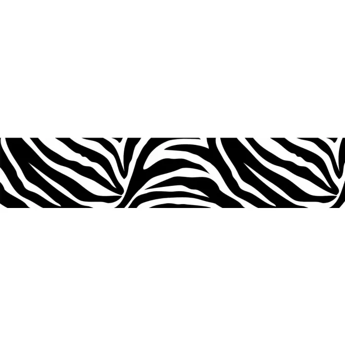 Go Wild Black & White Zebra Print Wall Pops Border