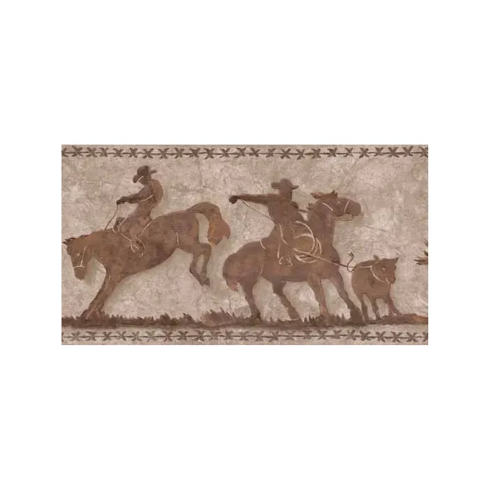 Silhouettes Cowboy Wallpaper Border