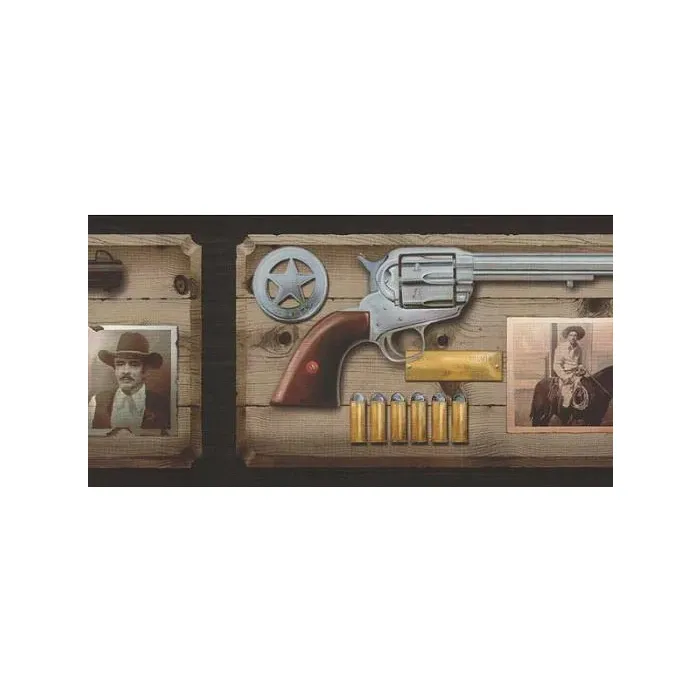 Old West Ammo Wallpaper Border 