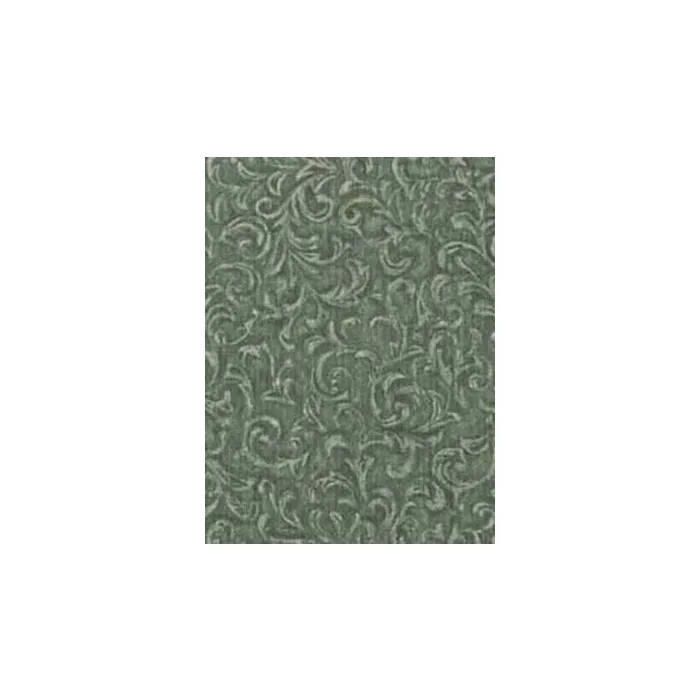 Green Scrolling Design Wall Paper