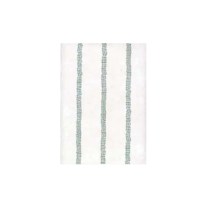 Green Stripe Gingham Wallpaper
