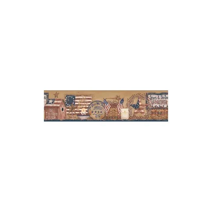 Welcome Home Patriotic Shelf Border