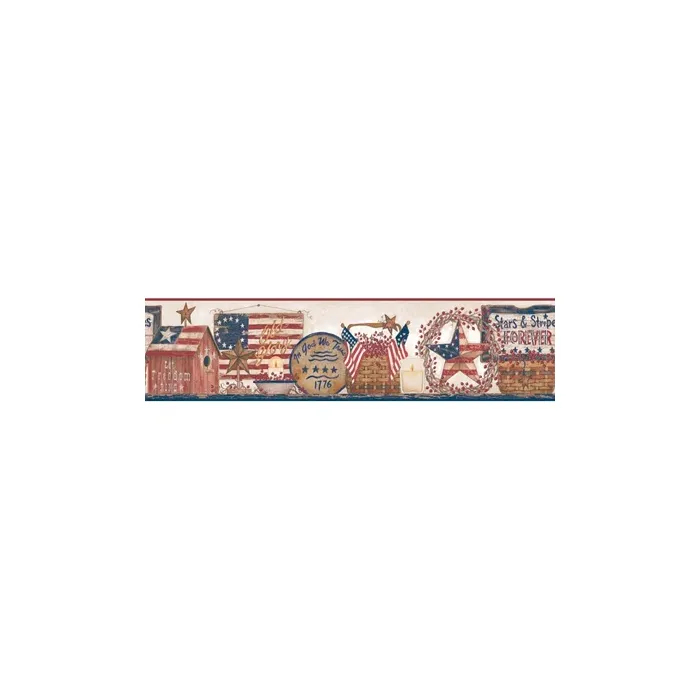 Welcome Home Patriotic Shelf Border