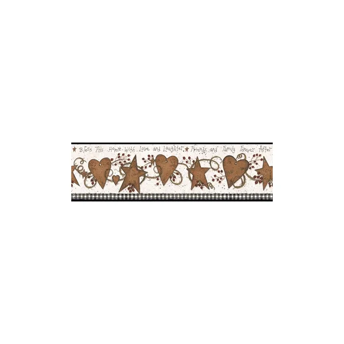 Welcome Home Love & Laughter Tin Star Border