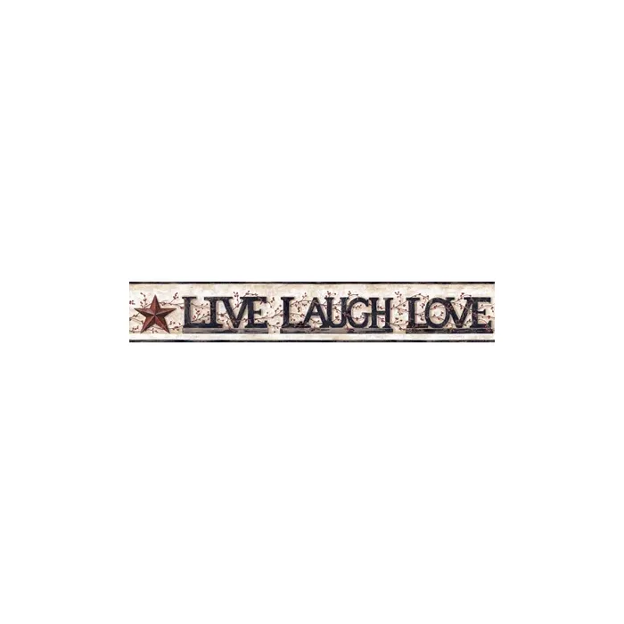 welcome Home Live, Laugh, Love Word Block Border        