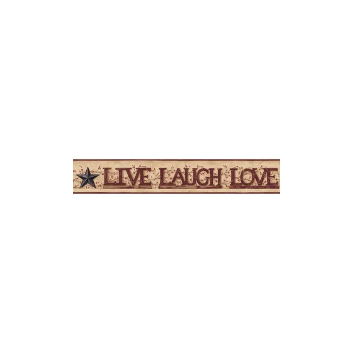 welcome Home Live, Laugh, Love Word Block Border        