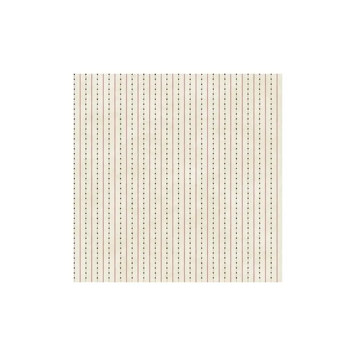 Welcome Home Dots W/ticking Stripe Wallpaper