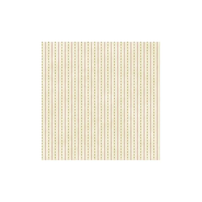 Welcome Home Dots W/ticking Stripe Wallpaper