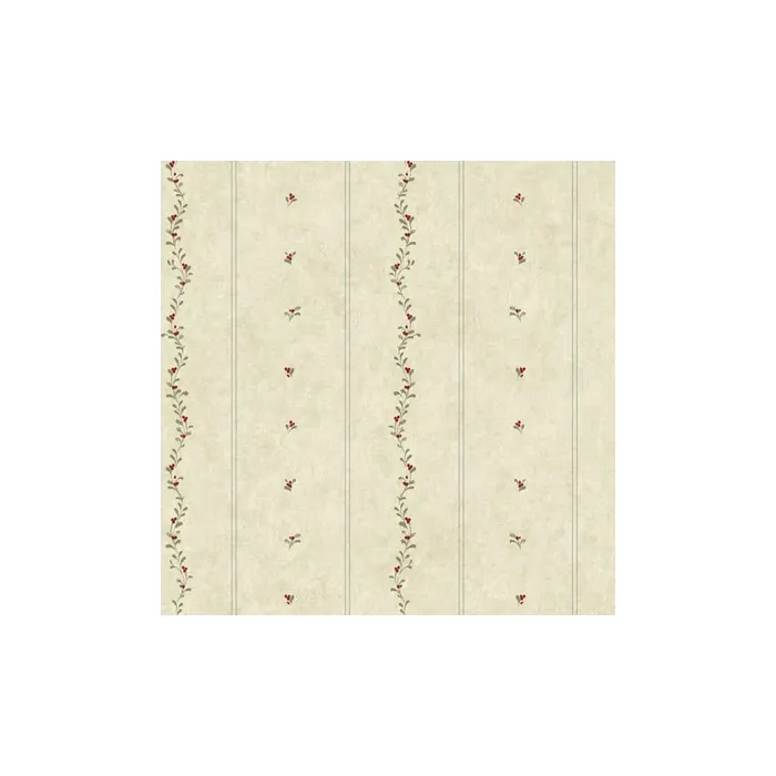 Welcome Home Mini Leaves Stripe Wallpaper