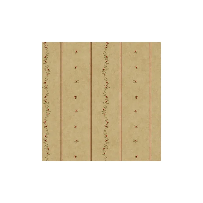 Welcome Home Mini Leaves Stripe Wallpaper - York Wallcoverings