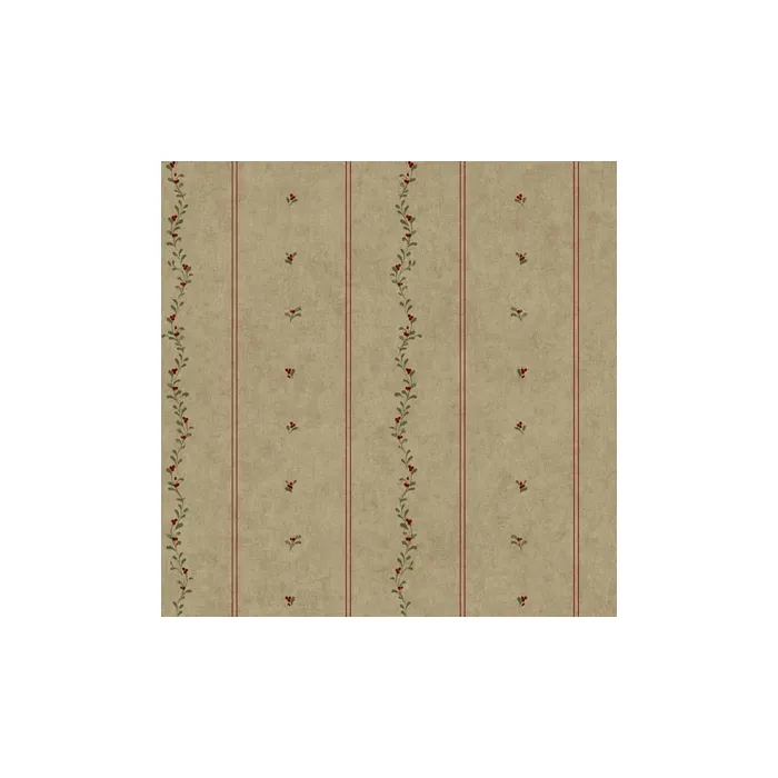 Welcome Home Mini Leaves Stripe Wallpaper