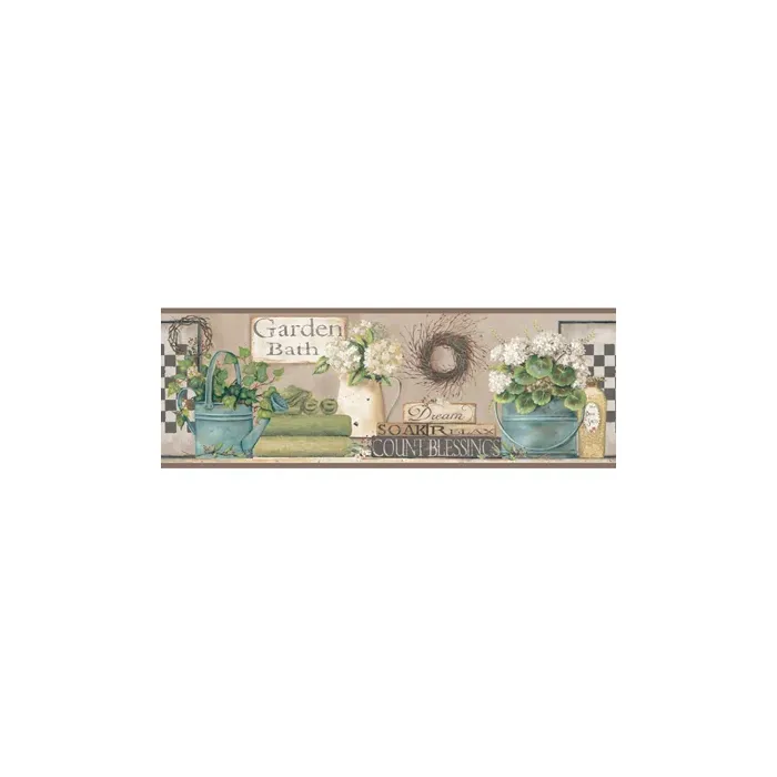 Welcome Home Garden Bath Border