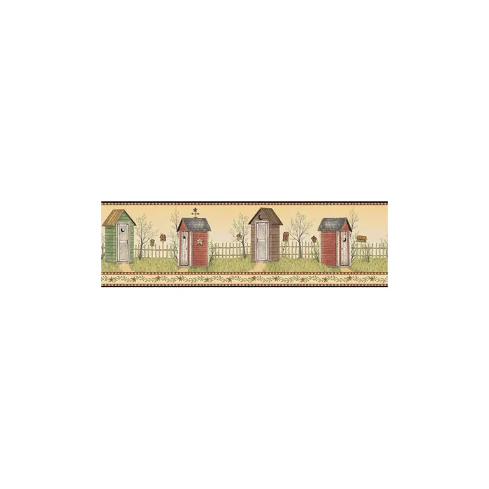 Welcome Home Country Outhouse Border