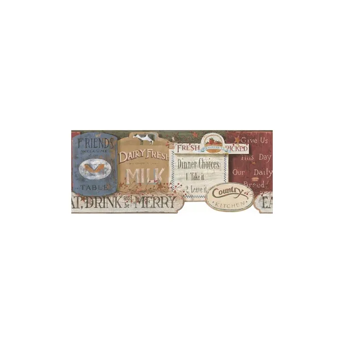 Welcome Home Country Kitchen Sign Border