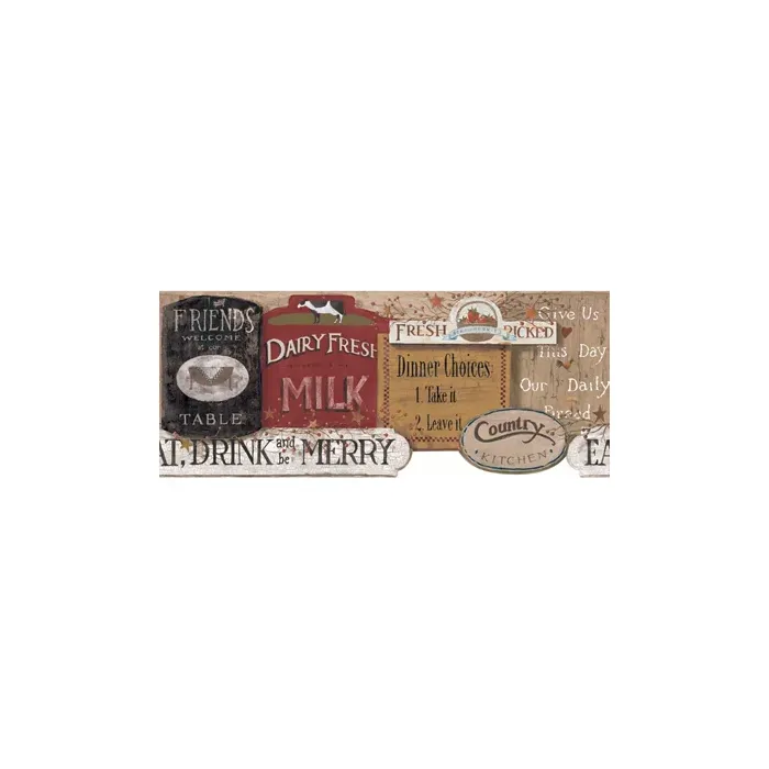 Welcome Home Country Kitchen Sign Border