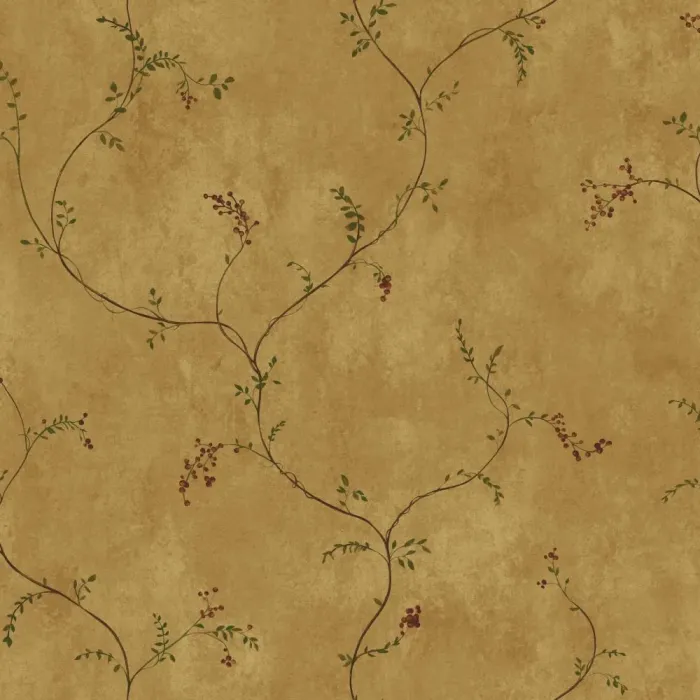 Welcome Home Small Vine W/berries Wallpaper