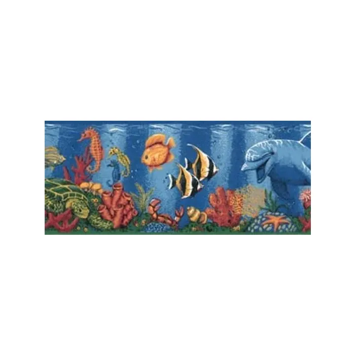 Aquatic Life Wallpaper Border
