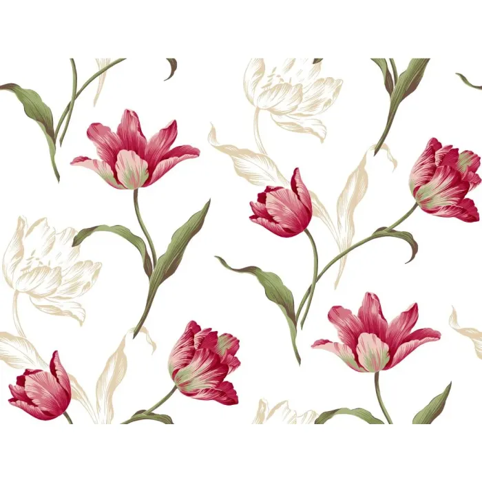 Ashford House Blooms  Tulip Wallpaper
