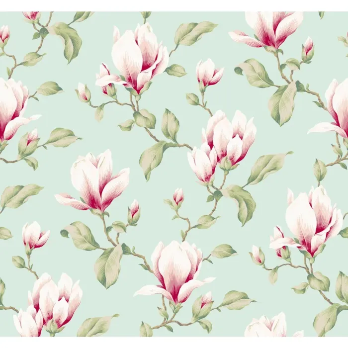Ashford House Blooms Magnolia Branch Wallpaper