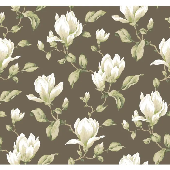 Ashford House Blooms Magnolia Branch Wallpaper