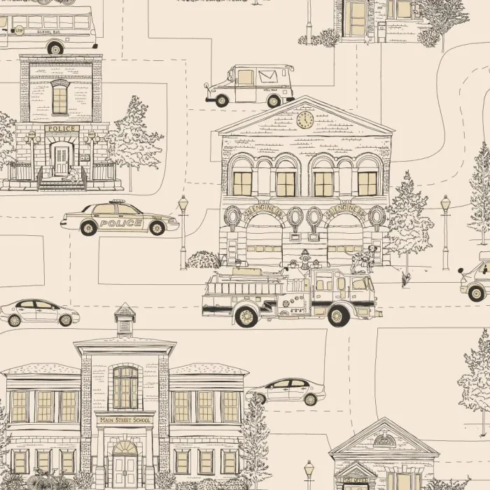Boys Will Be Boys Main Street Wallpaper