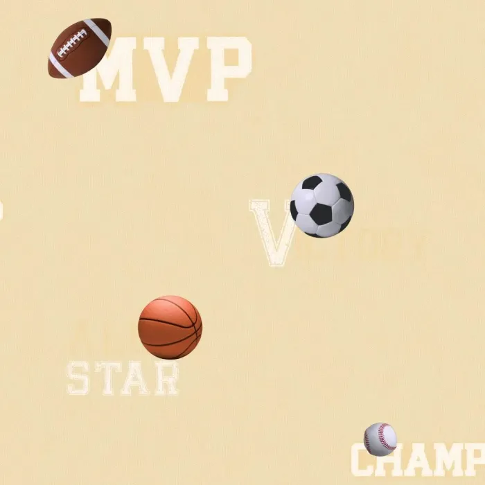 Boys Will Be Boys Sports Ball Wallpaper