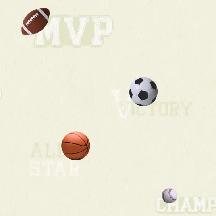 Boys Will Be Boys Sports Ball Wallpaper
