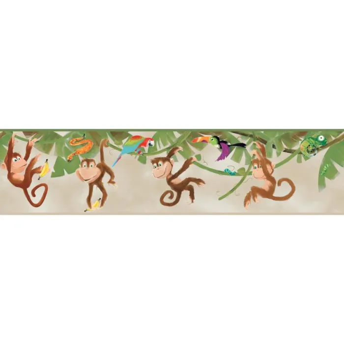 Boys Will Be Boys Monkey Border