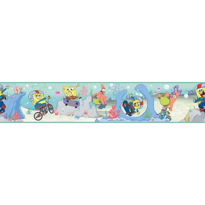 Boys Will Be Boys Sponge Bob Border