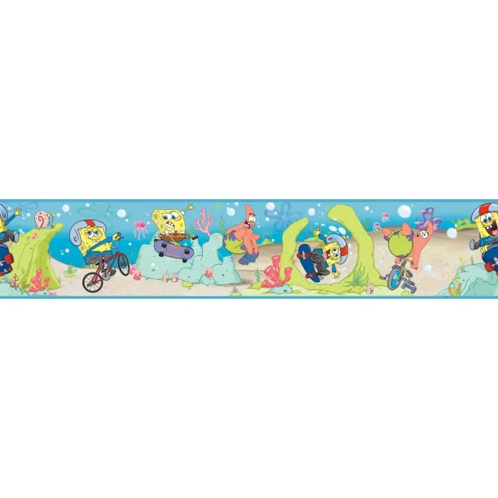 Boys Will Be Boys Sponge Bob Border