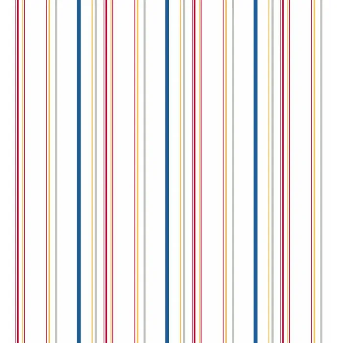 Boys Will Be Boys Wide Multi Stripe Wallpaper