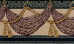Swag and Tassel Wall Paper Border