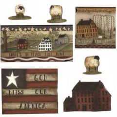 Americana Wallpaper Cutouts