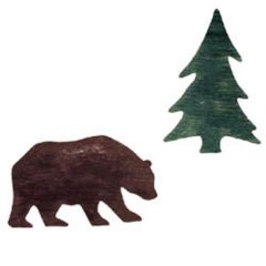 Bear and Trees Wallies