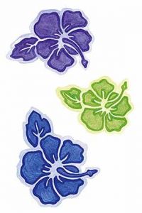 Tropical Flowers Wallies