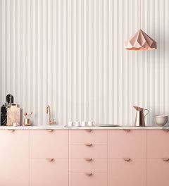 1.25" Regency Stripe Wallpaper Light Grey, Grey, Dove  ST36902