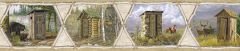 Augustus Brown Privy Collection Portrait Wallpaper Border Chesapeake BBC48551B