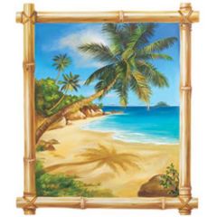 A Tropical Beach Scene Wallie Mural