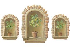 Topiary Alcove Wallies