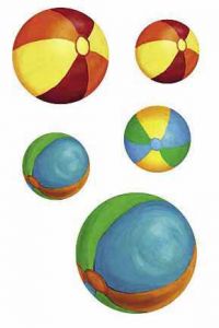 Beach Balls Wallie Mural