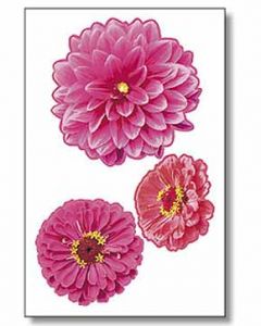 Zinnias Self-Adhesive Wallies