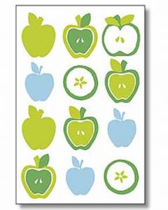 Green Apples Self-Adhesive Wallies